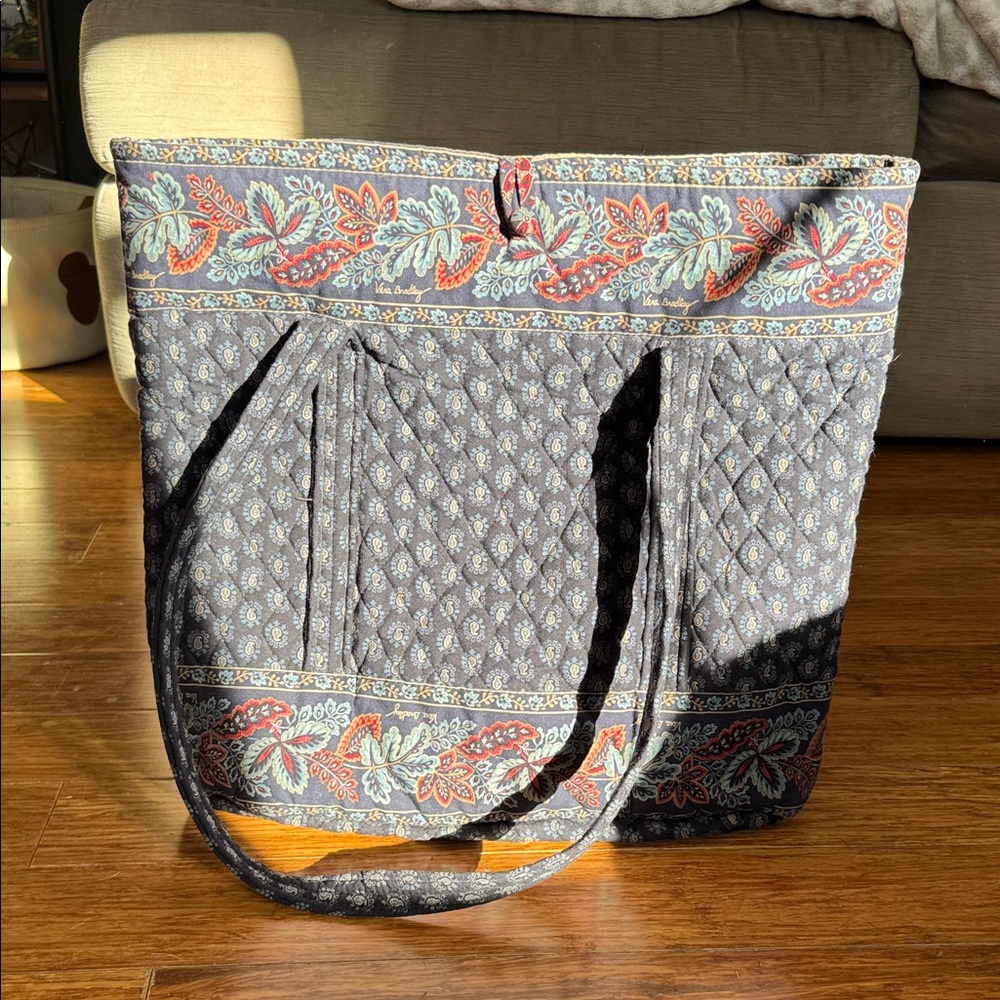 Vera Bradley Quilted Tote Bag - Blue